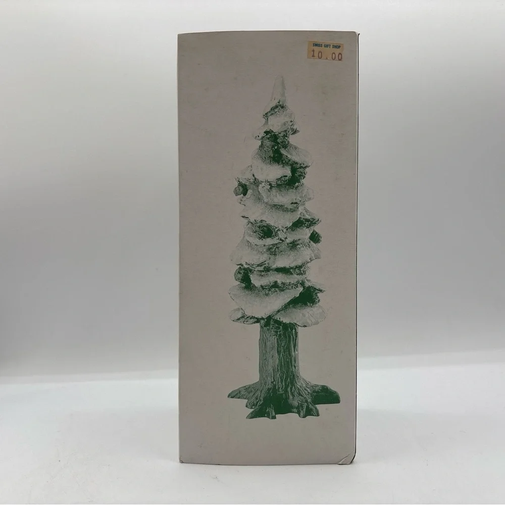 Department‎ 56 1991 Vintage Village Pole Pine Tree 5528-0 8” Cold Cast Porcelain